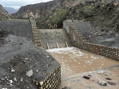افتتاح سازه آبخیزداری و واحد گلخانه‌ای در رودان